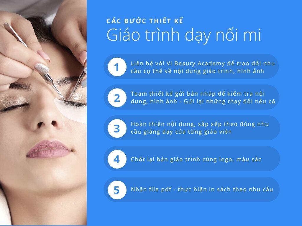 thiết kế giáo trình dạy nối mi